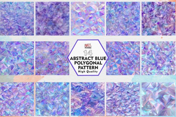 Download Abstract Blue Polygonal Pattern Clipart - Premium Resources
