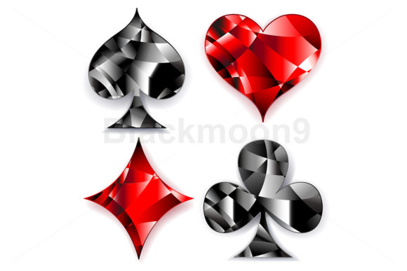 Download Polygonal Symbols of Playing Cards - Polygonal Collection
