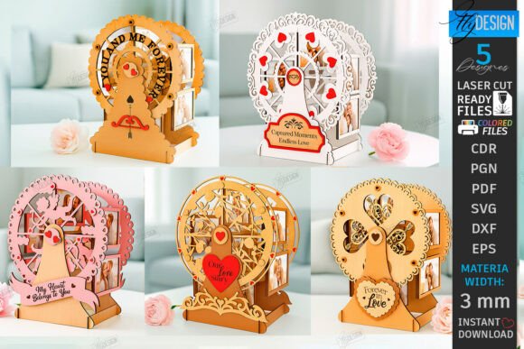 Download Ferris Wheel Photo Frames Laser Cut Set - Frame Collection