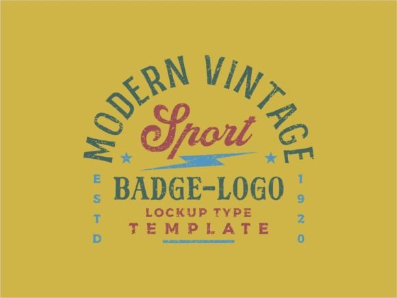 Download Modern Vintage Sport Badge Logo Template - Logo template Collection