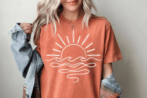 Download Boho Ocean Sun Tee, Nature Graphic Shirt - Sun Collection