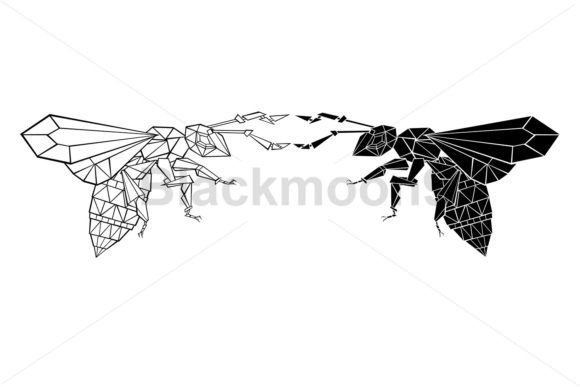 Download Polygonal Flying Bee - Premium Resources