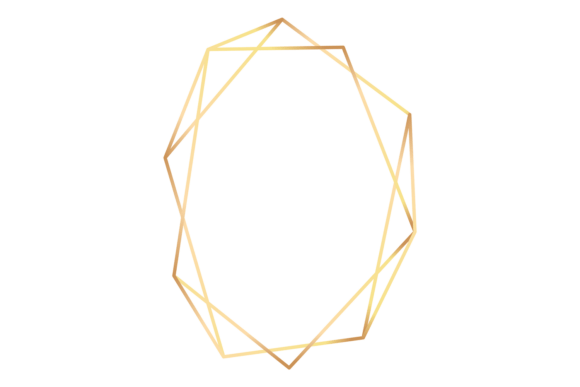 Download Gold Polygonal Frame. Elegant Geometric - Premium Resources